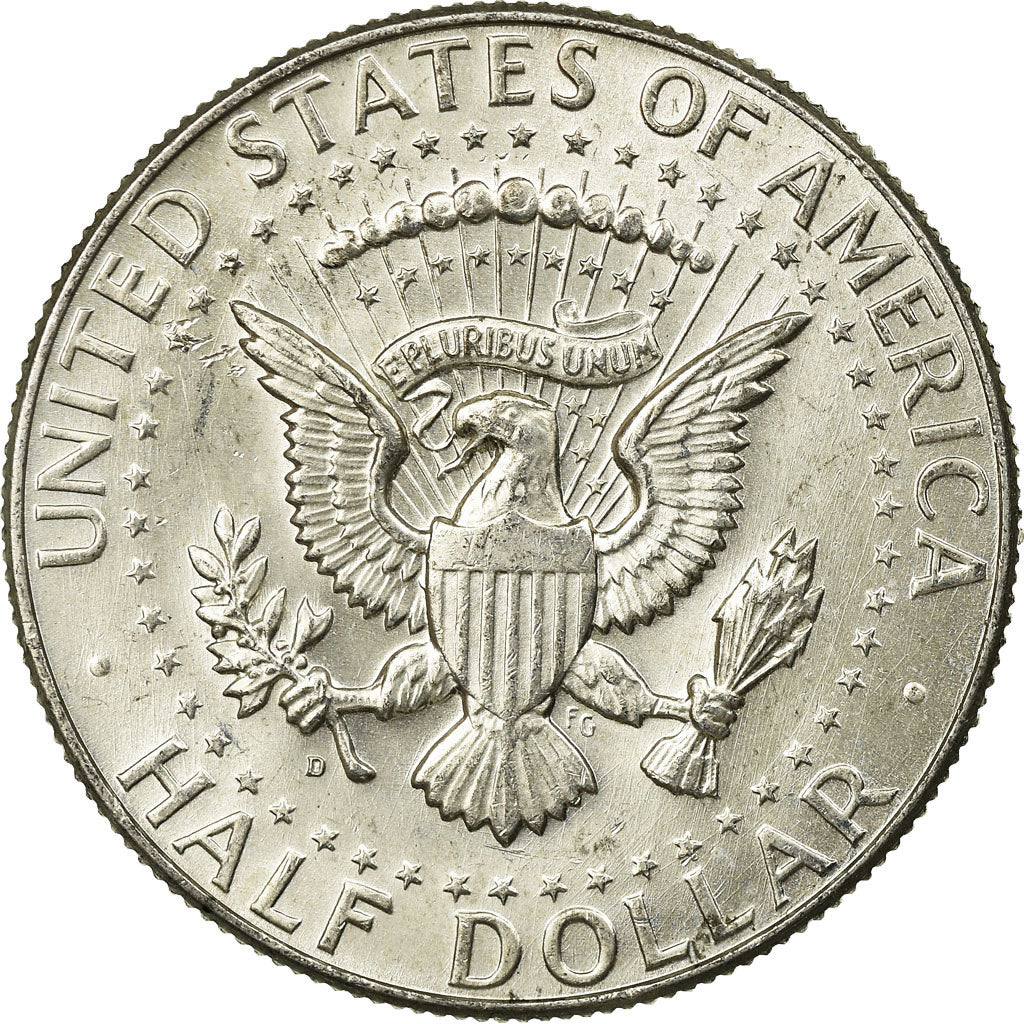 Coin, United States, Kennedy Half Dollar, Half Dollar, 1964, U.S. Mint, Denver