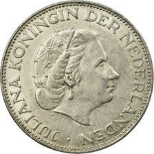 Coin, Netherlands, Juliana, 2-1/2 Gulden, 1963, EF(40-45), Silver, KM:185