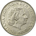 Coin, Netherlands, Juliana, 2-1/2 Gulden, 1963, EF(40-45), Silver, KM:185