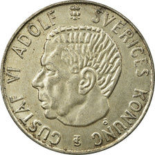 Coin, Sweden, Gustaf VI, 5 Kronor, 1955, EF(40-45), Silver, KM:829