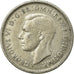 Moneda, Australia, George VI, Shilling, 1943, BC+, Plata, KM:39