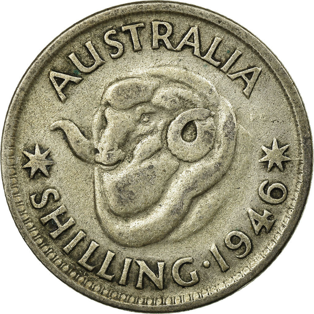 Coin, Australia, George VI, Shilling, 1946, VF(20-25), Silver, KM:39a