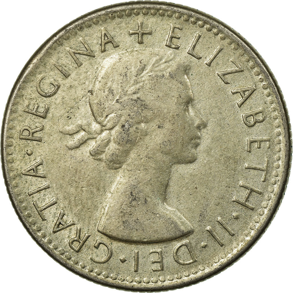 Coin, Australia, Elizabeth II, Shilling, 1953, Melbourne, EF(40-45), Silver