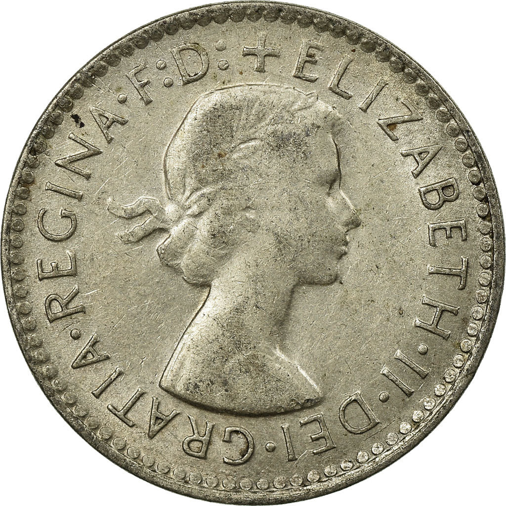 Coin, Australia, Elizabeth II, Threepence, 1960, Melbourne, EF(40-45), Silver