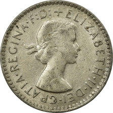 Coin, Australia, Elizabeth II, Threepence, 1960, Melbourne, EF(40-45), Silver