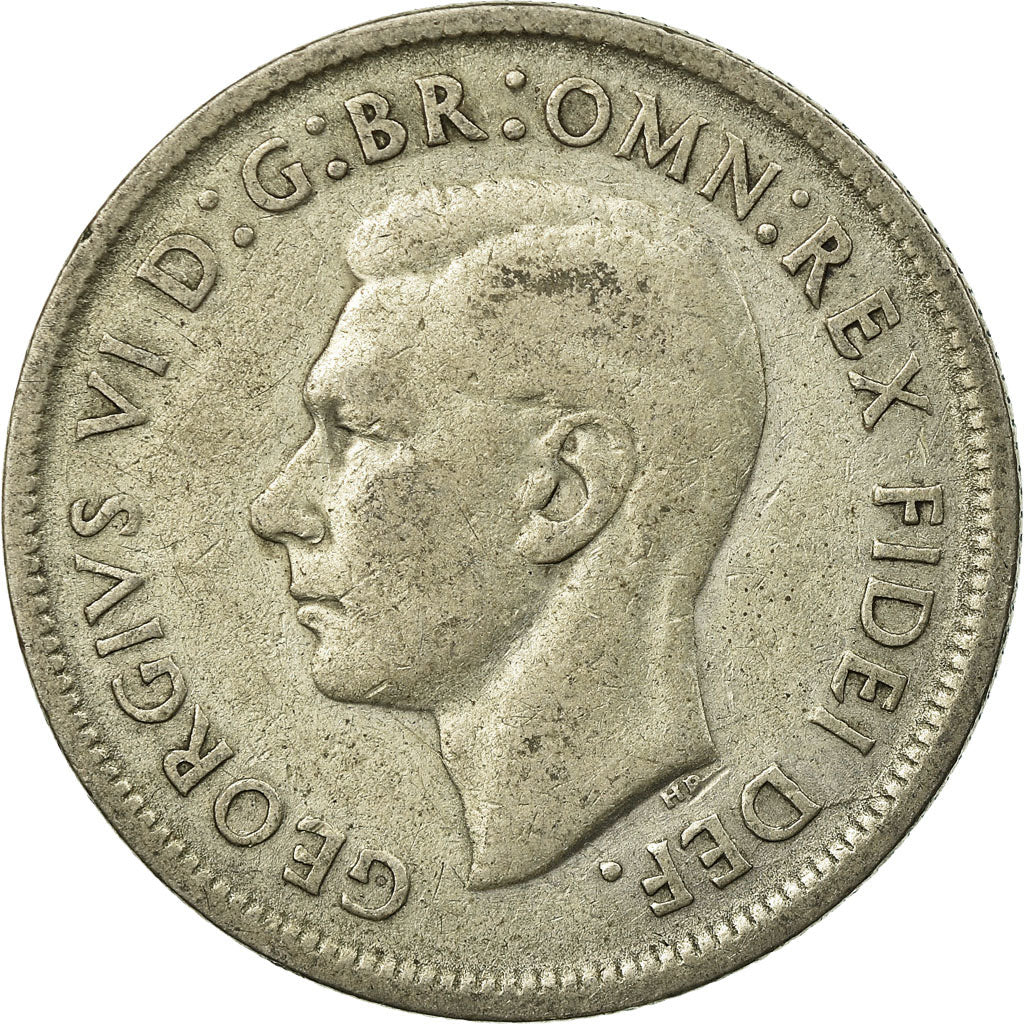 Coin, Australia, George VI, Florin, 1951, Melbourne, EF(40-45), Silver, KM:48