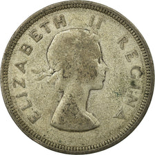 Münze, Südafrika, Elizabeth II, 2-1/2 Shillings, 1957, S, Silber, KM:51