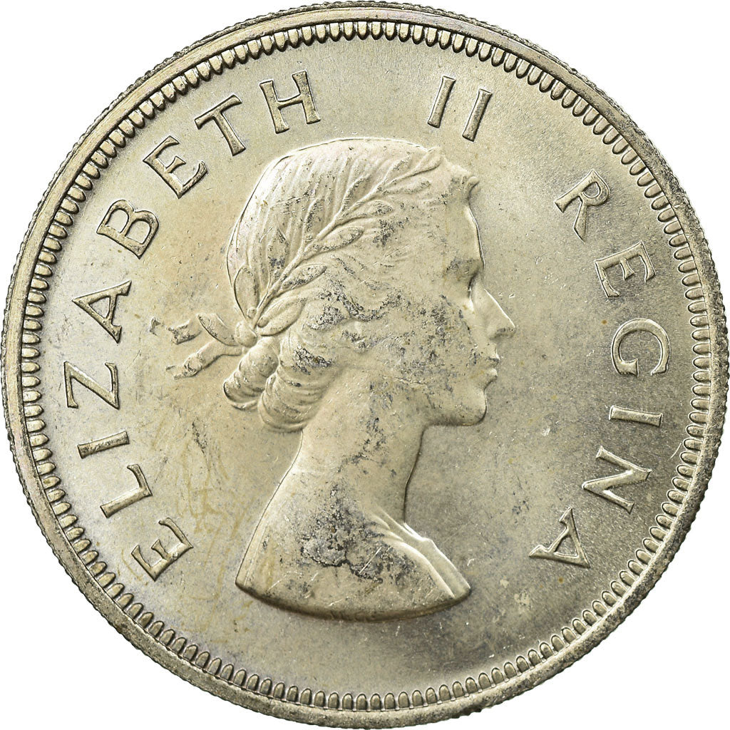 Coin, South Africa, Elizabeth II, 2-1/2 Shillings, 1960, EF(40-45), Silver