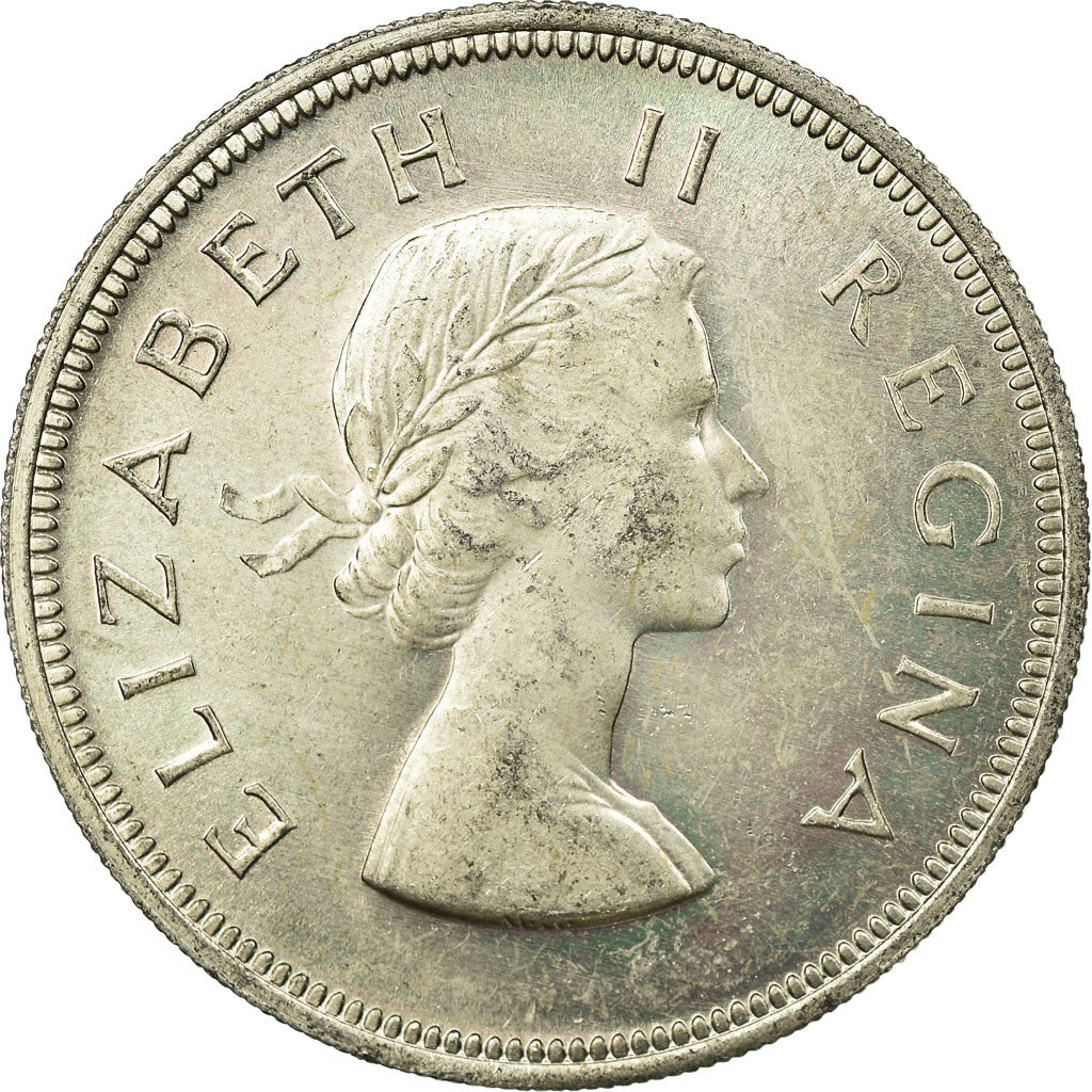 Coin, South Africa, Elizabeth II, 2-1/2 Shillings, 1960, EF(40-45), Silver