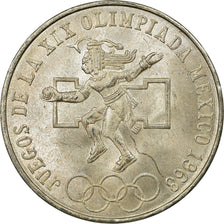 Coin, Mexico, 25 Pesos, 1968, EF(40-45), Silver, KM:479.1