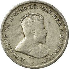 Coin, Australia, Edward VII, Sixpence, 1910, London, VF(20-25), Silver, KM:19