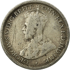 Coin, Australia, George V, Sixpence, 1917, VF(30-35), Silver, KM:25