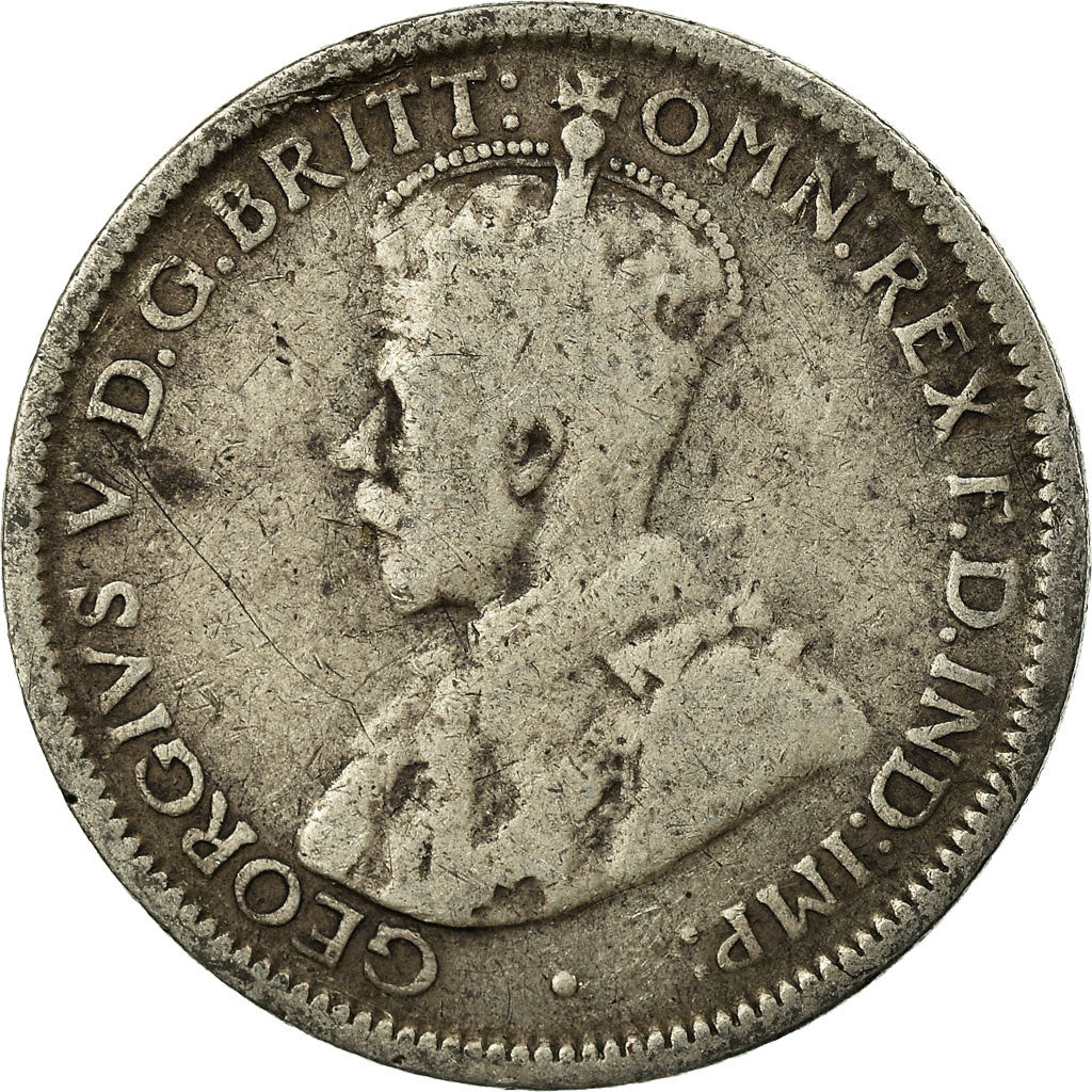 Münze, Australien, George V, Sixpence, 1926, S+, Silber, KM:25