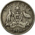 Moeda, Austrália, George V, Sixpence, 1926, VF(30-35), Prata, KM:25