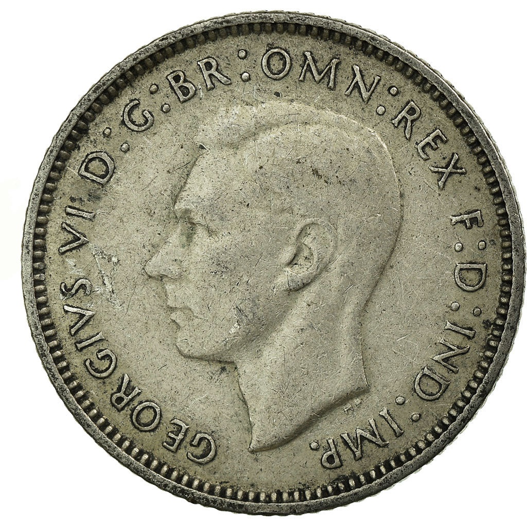 Coin, Australia, George VI, Sixpence, 1939, EF(40-45), Silver, KM:38
