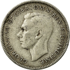 Coin, Australia, George VI, Sixpence, 1943, EF(40-45), Silver, KM:38
