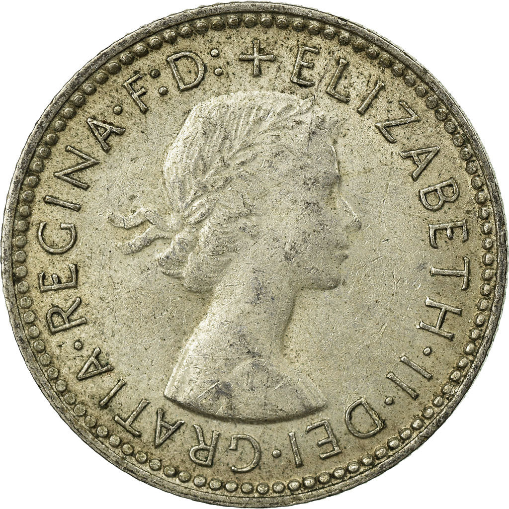 Coin, Australia, Elizabeth II, Sixpence, 1963, Melbourne, EF(40-45), Silver