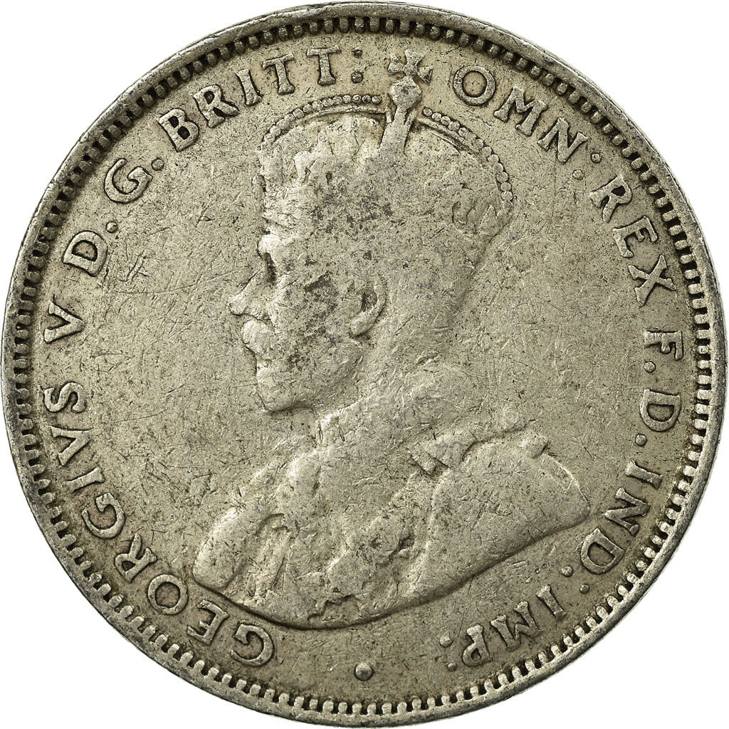 Münze, Australien, George V, Shilling, 1925, S, Silber, KM:26