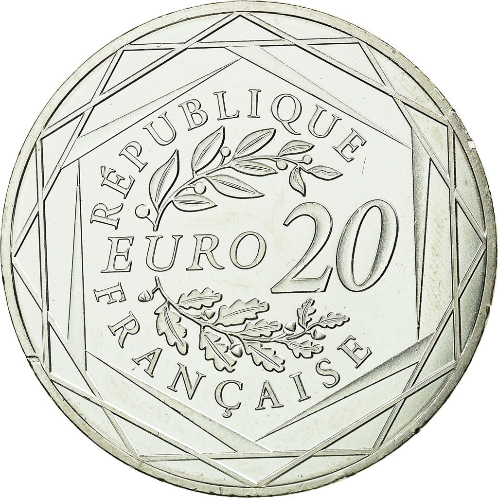 Moneta, Francia, Monnaie de Paris, 20 Euro, Marianne, 2017, FDC, Argento