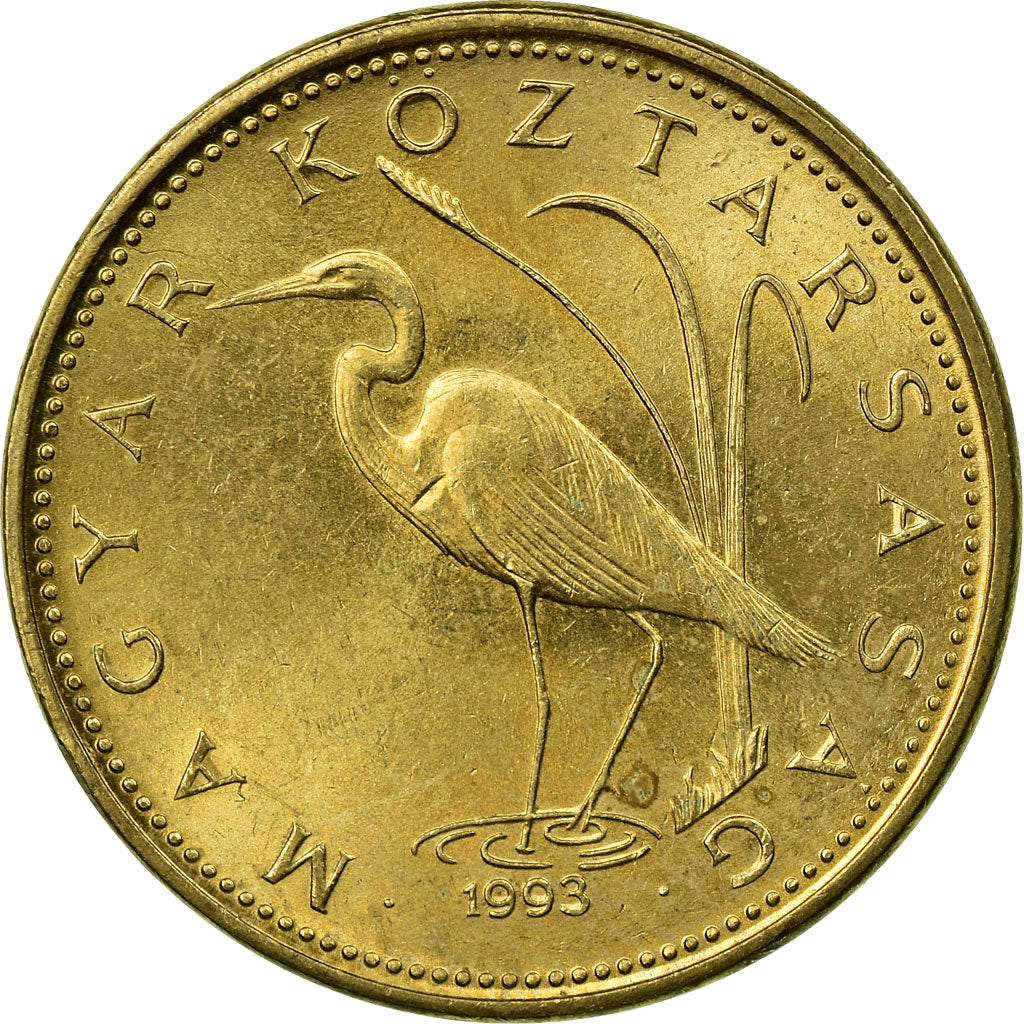 Munten, Hongarije, 5 Forint, 1993, Budapest, ZF, Nickel-brass, KM:694