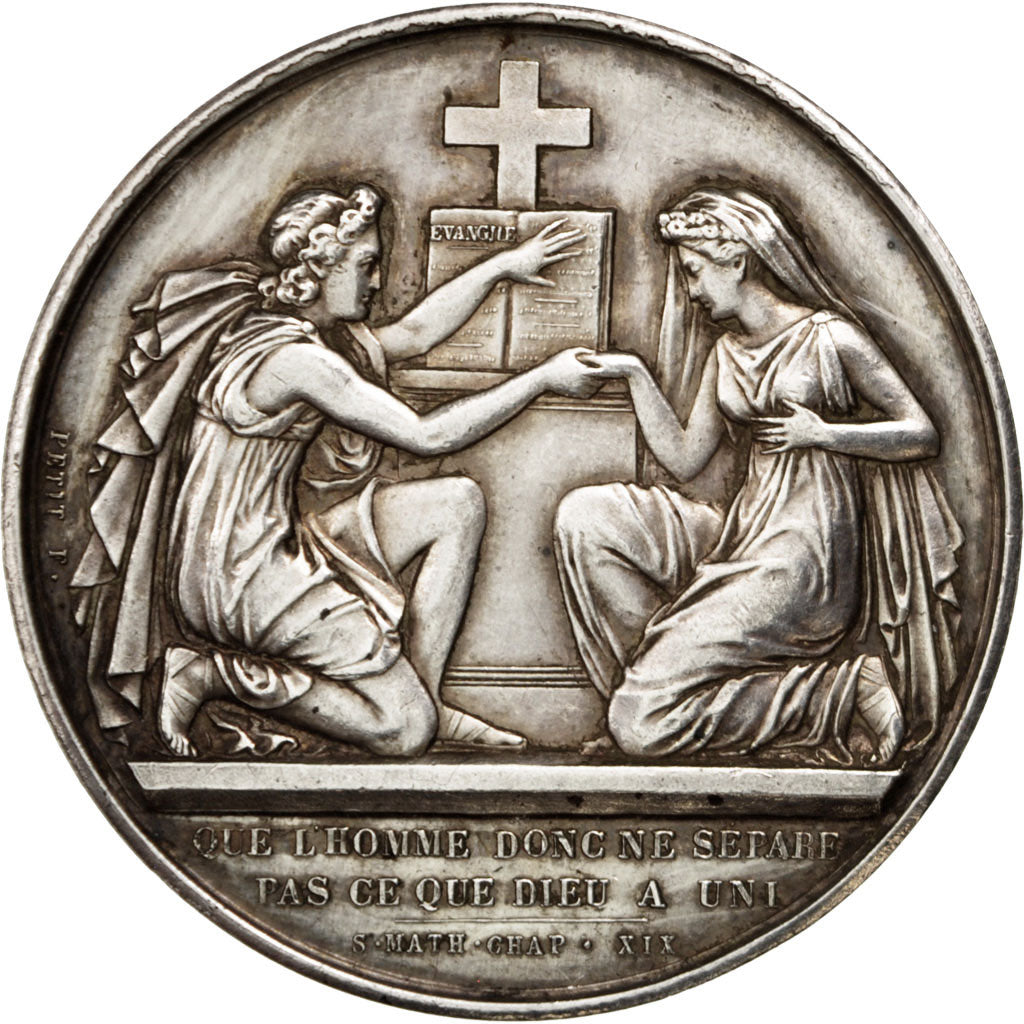 Frankrijk, Medal, French Third Republic, Religions & beliefs, Petit, ZF+, Zilver
