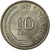 Moneta, Singapore, 10 Cents, 1977, Singapore Mint, BB, Rame-nichel, KM:3