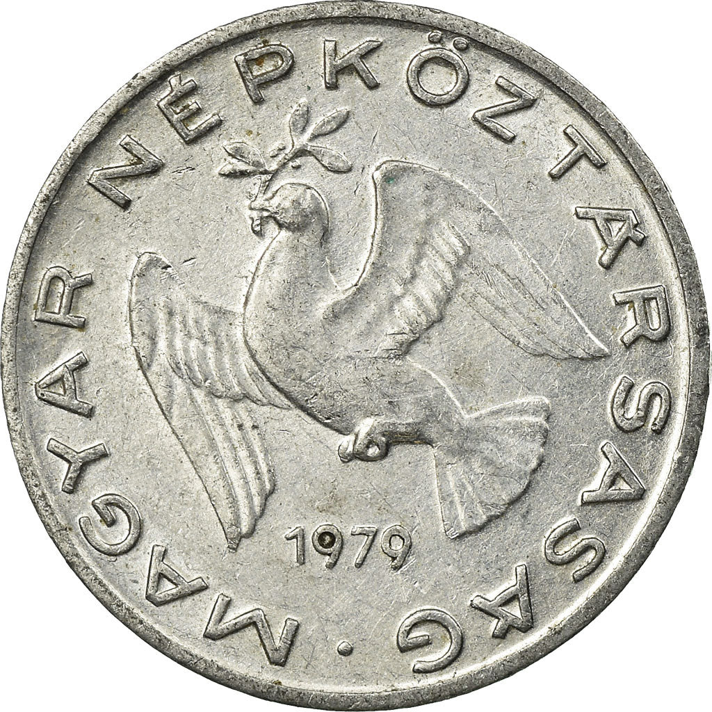 Munten, Hongarije, 10 Filler, 1979, Budapest, ZF, Aluminium, KM:572