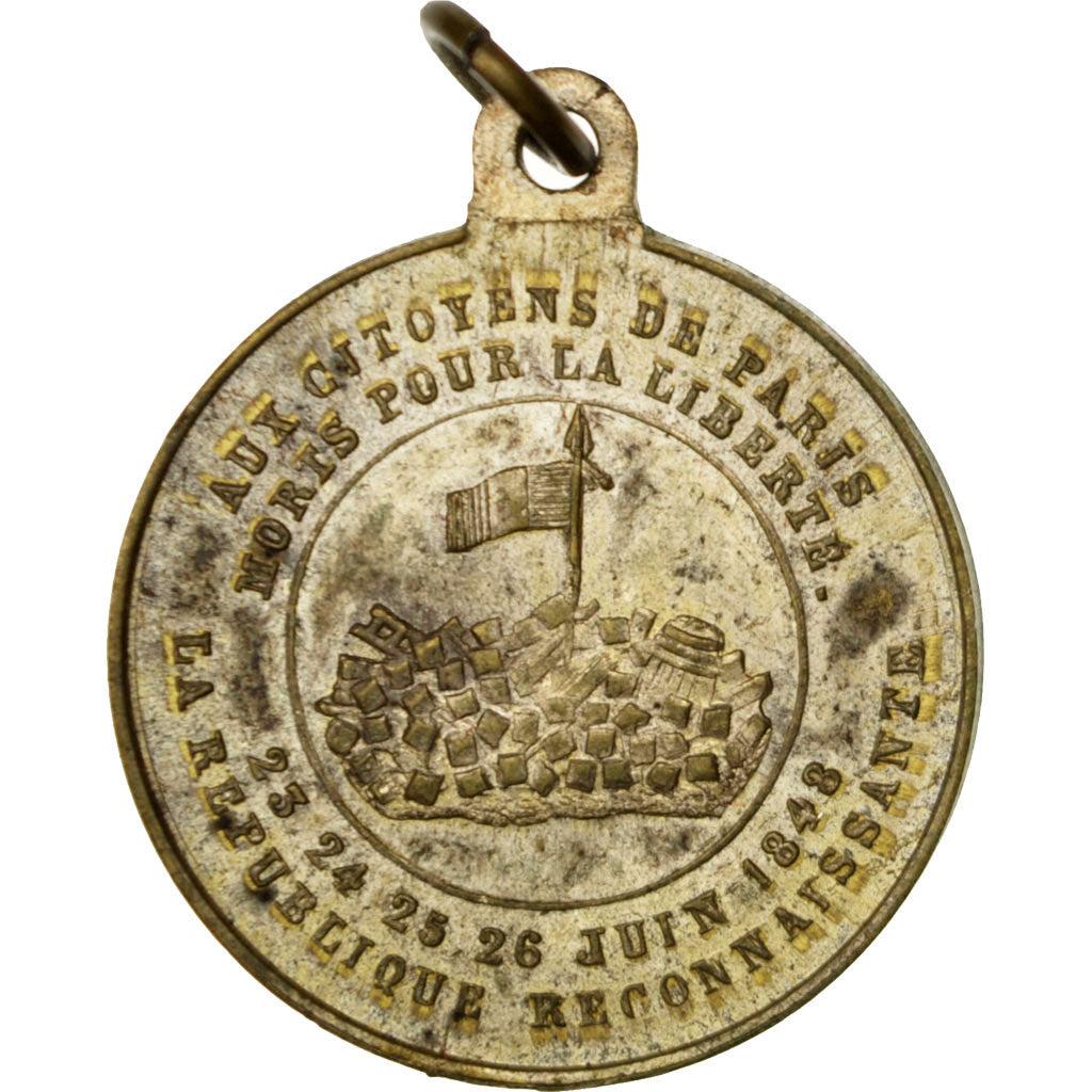 FRANCE, History, French Second Republic, Medal, AU(55-58), Copper, 23, 4.40