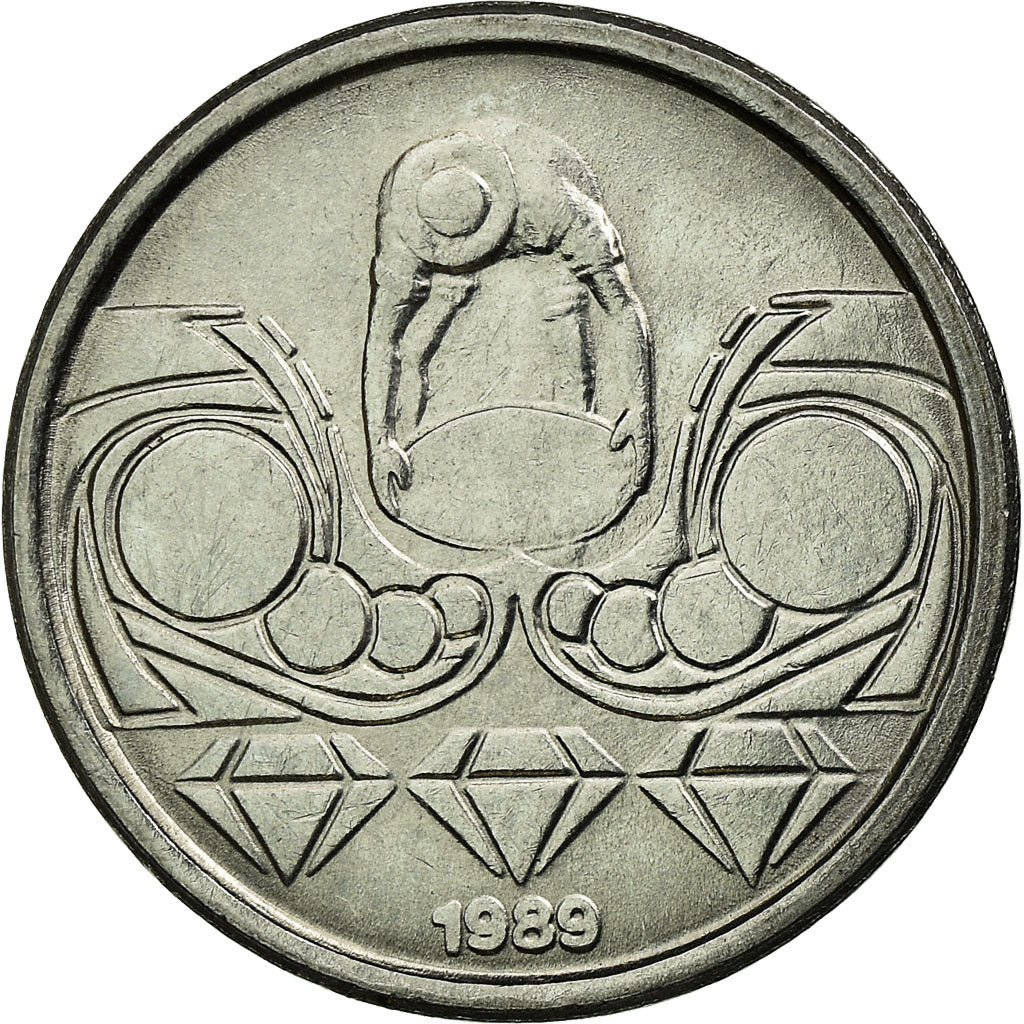Monnaie, Brésil, 10 Centavos, 1989, SUP, Stainless Steel, KM:613