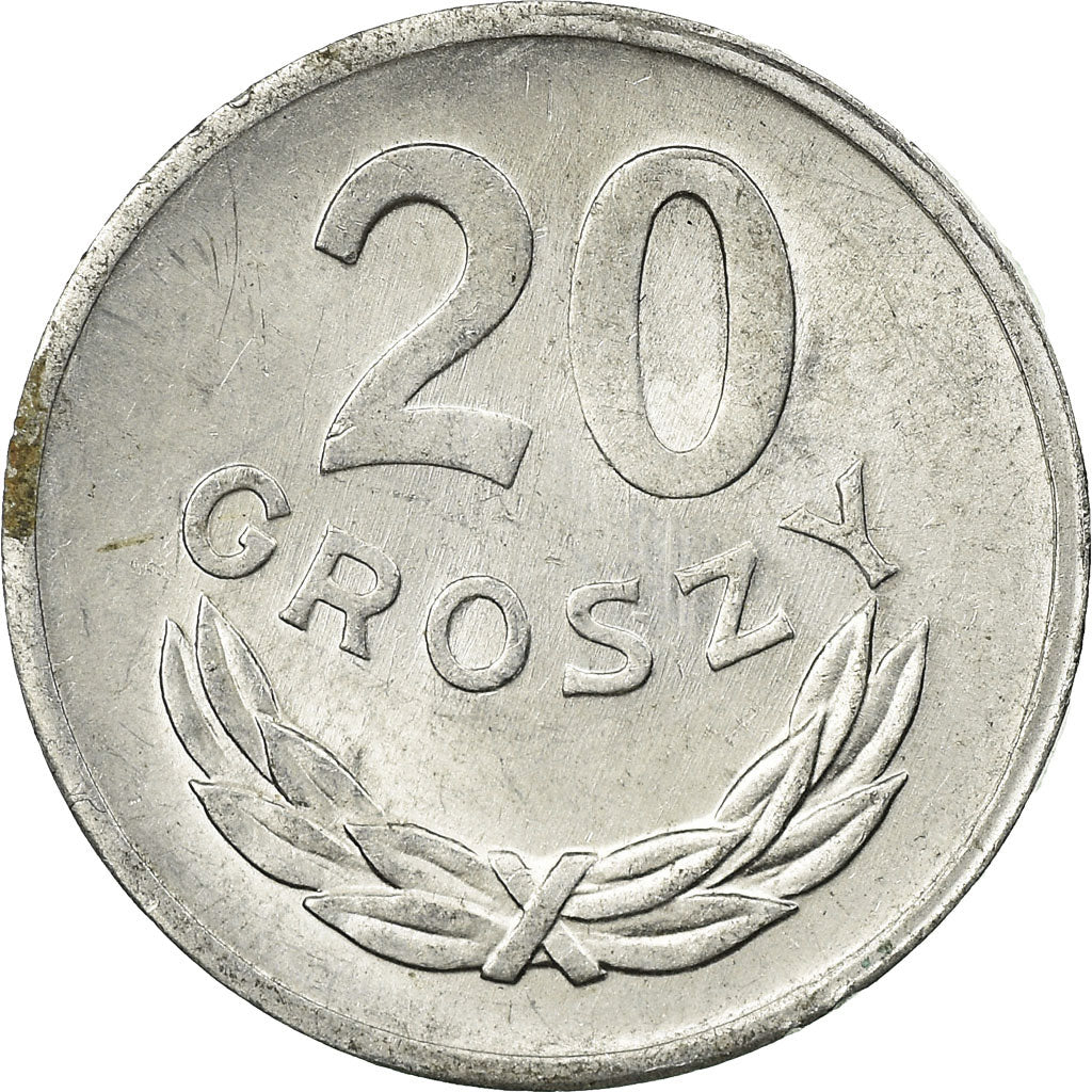 Moneta, Polonia, 20 Groszy, 1973, Warsaw, SPL-, Alluminio, KM:A47