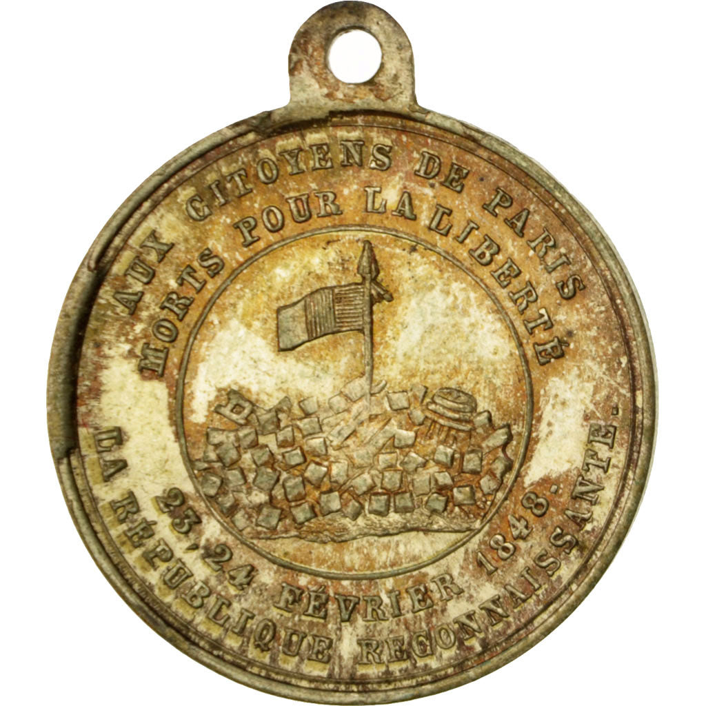France, Medal, French Second Republic, History, AU(55-58), Copper