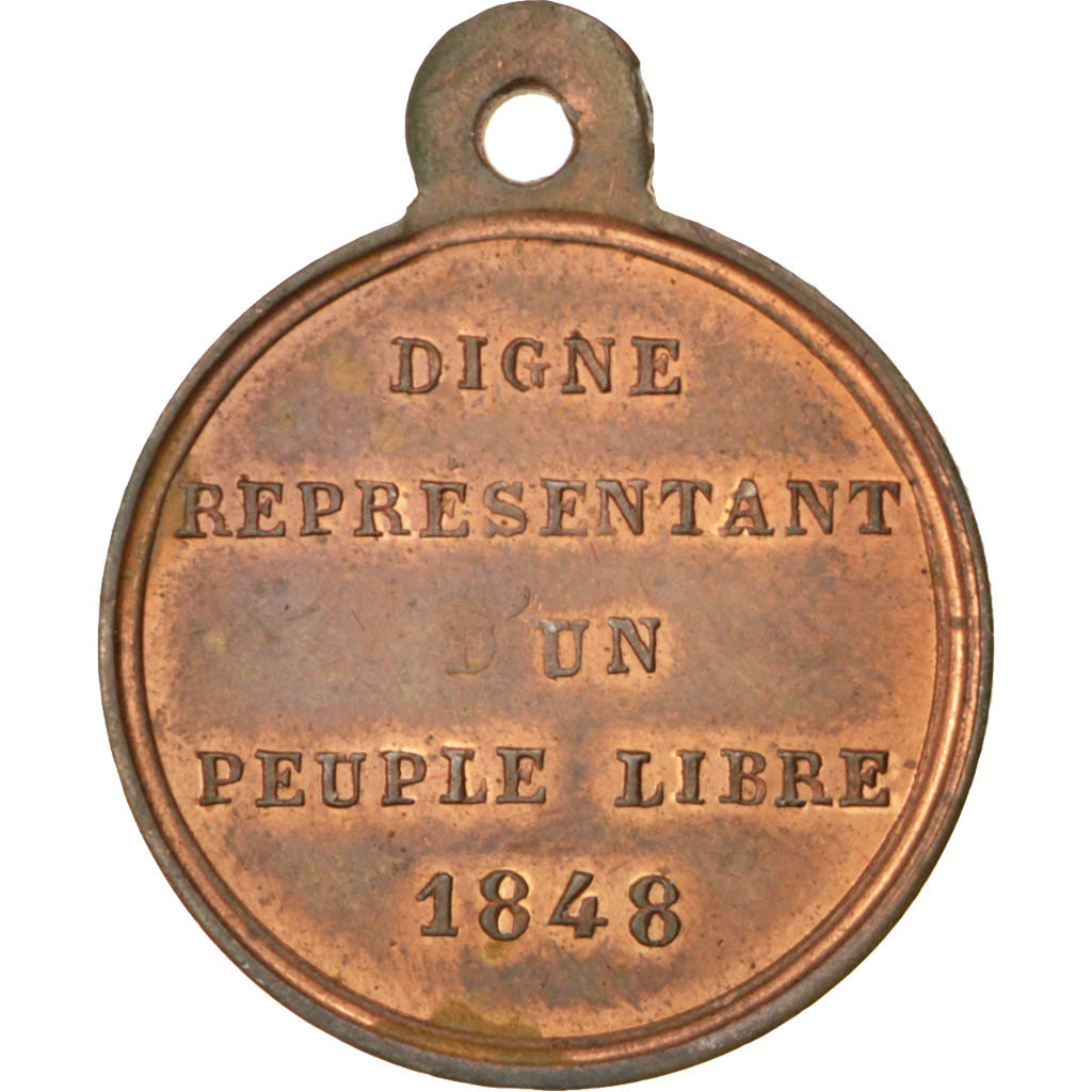 Hommage à Lamartine, Médaille