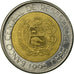 Moneta, Perù, 5 Nuevos Soles, 1995, Lima, BB, Bi-metallico, KM:316