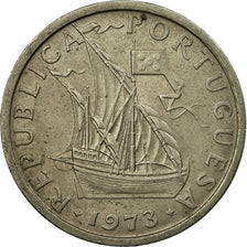 Moneda, Portugal, 10 Escudos, 1973, MBC, Cobre - níquel recubierto de níquel