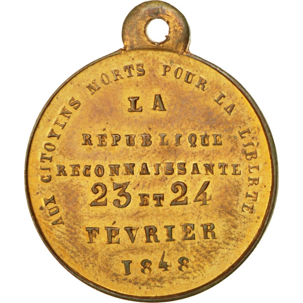 France, Medal, French Second Republic, History, SUP, Laiton