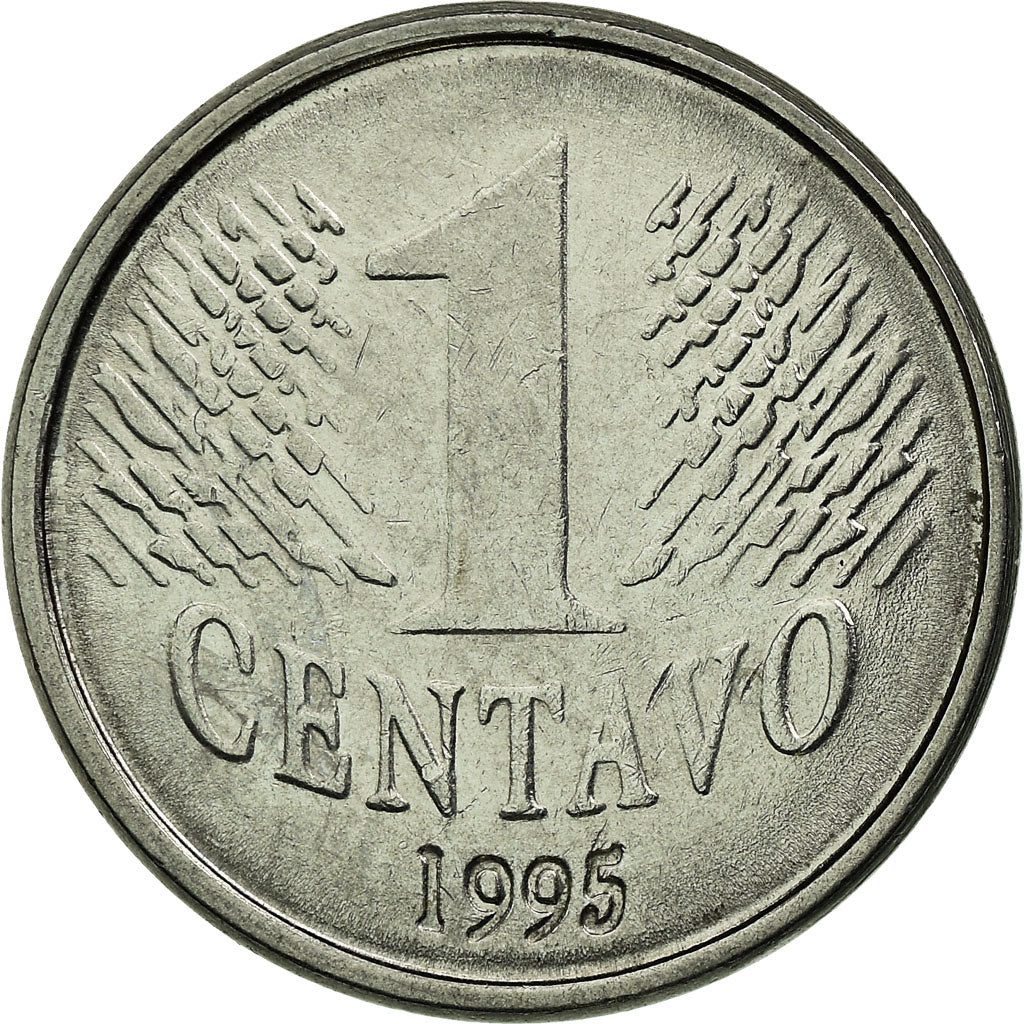 Moneda, Brasil, Centavo, 1995, MBC, Acero inoxidable, KM:631