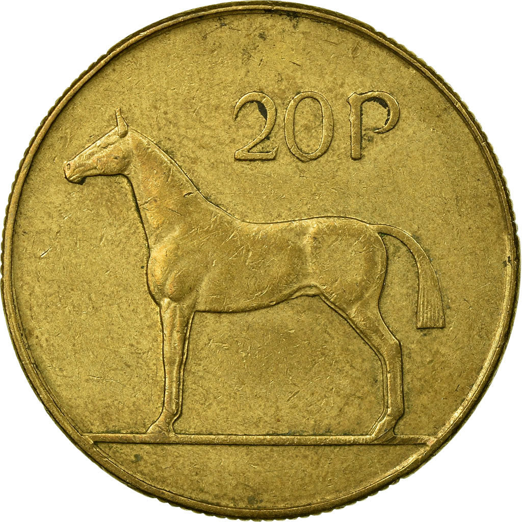 Coin, IRELAND REPUBLIC, 20 Pence, 1995, EF(40-45), Nickel-Bronze, KM:25