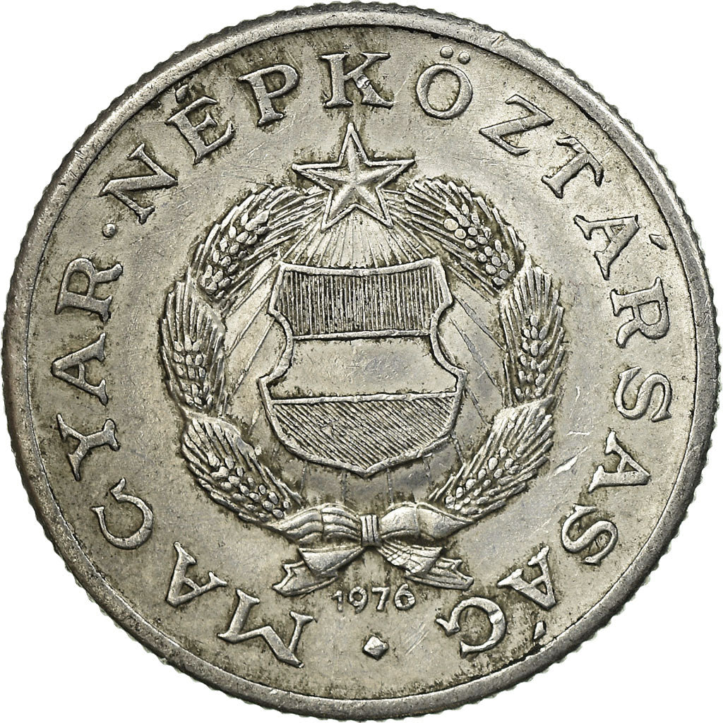 Coin, Hungary, Forint, 1976, EF(40-45), Aluminum, KM:575