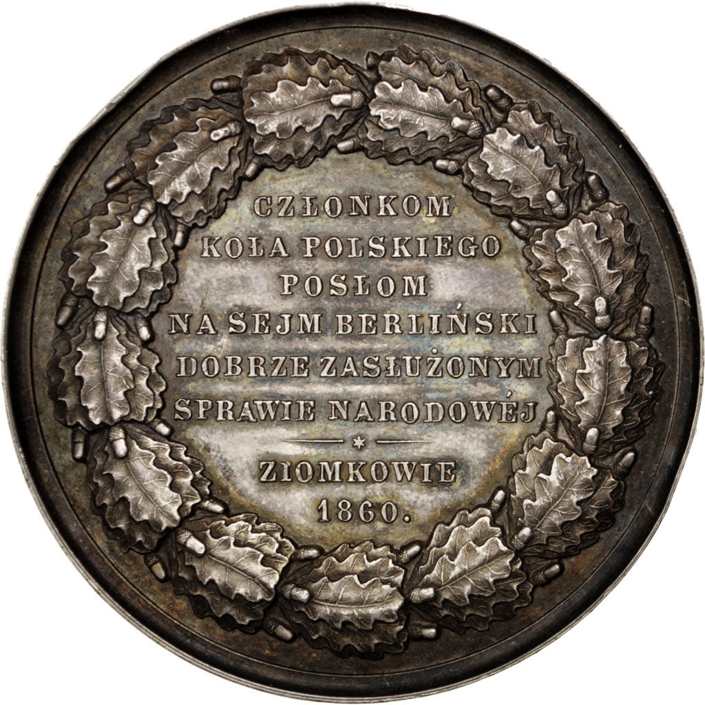 Poland, Politics, Society, War, Medal, AU(55-58), Silver, 50, 58.00