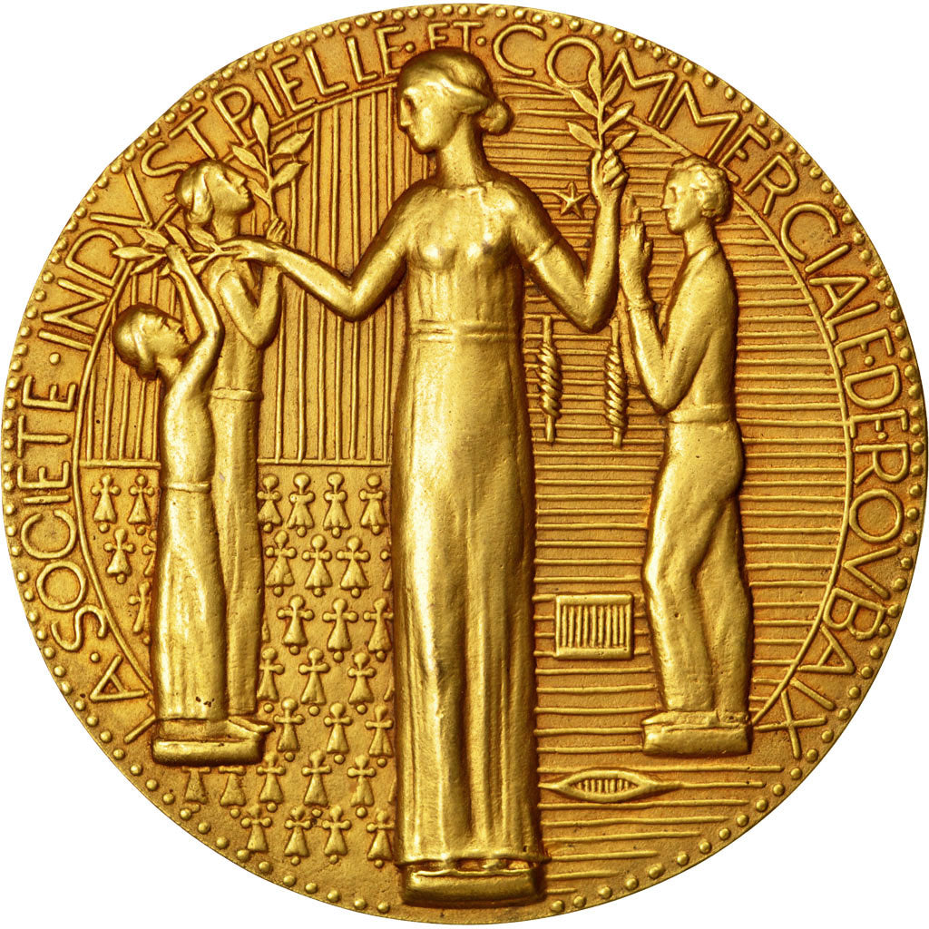 FRANCE, Business & industry, French Fifth Republic, Medal, MS(60-62), Bronze,...