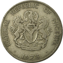 Münze, Nigeria, Elizabeth II, 10 Kobo, 1973, S+, Copper-nickel, KM:10.1