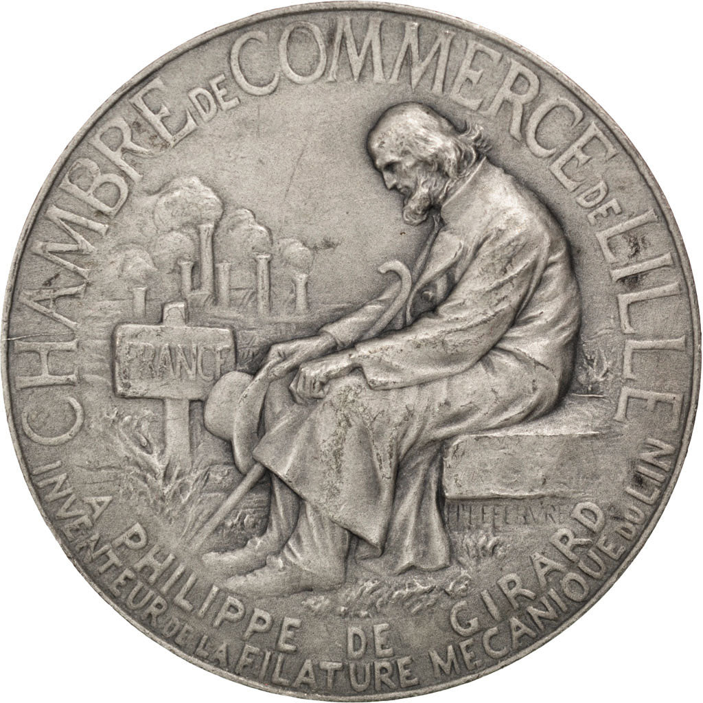 France, Medal, French Third Republic, Business & industry, Lefebvre, AU(50-53)