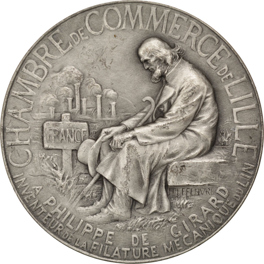 France, Medal, French Third Republic, Business & industry, Lefebvre, AU(50-53)