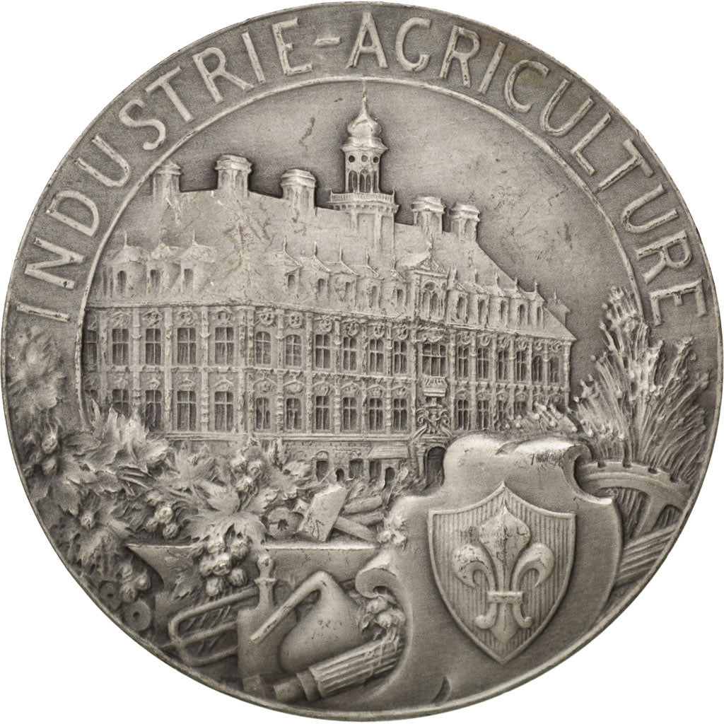 France, Medal, French Third Republic, Business & industry, Lefebvre, AU(50-53)