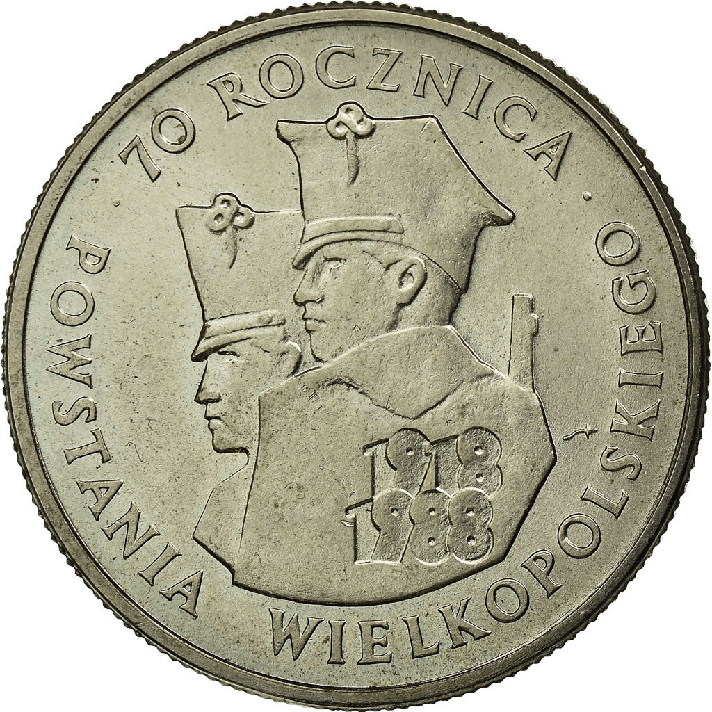 Moneda, Polonia, 100 Zlotych, 1988, Warsaw, EBC, Cobre - níquel, KM:182