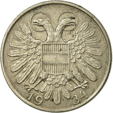 Coin, Austria, Schilling, 1934, EF(40-45), Copper-nickel, KM:2851