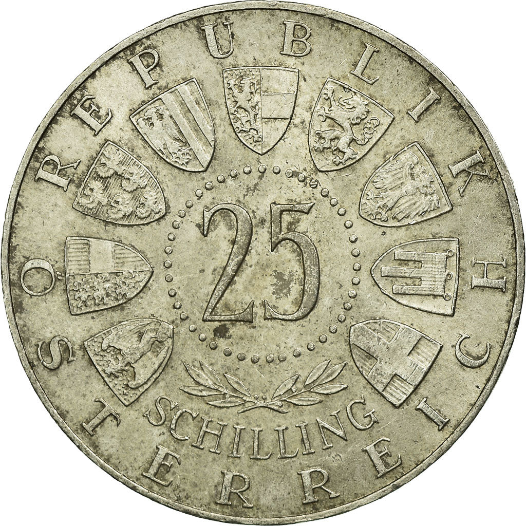 Coin, Austria, 25 Schilling, 1963, AU(50-53), Silver, KM:2893