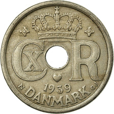 Moeda, Dinamarca, Christian X, 25 Öre, 1939, Copenhagen, EF(40-45)