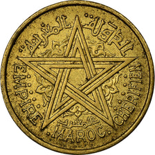 Moneta, Marocco, Mohammed V, 50 Centimes, 1945, Paris, BB, Alluminio-bronzo