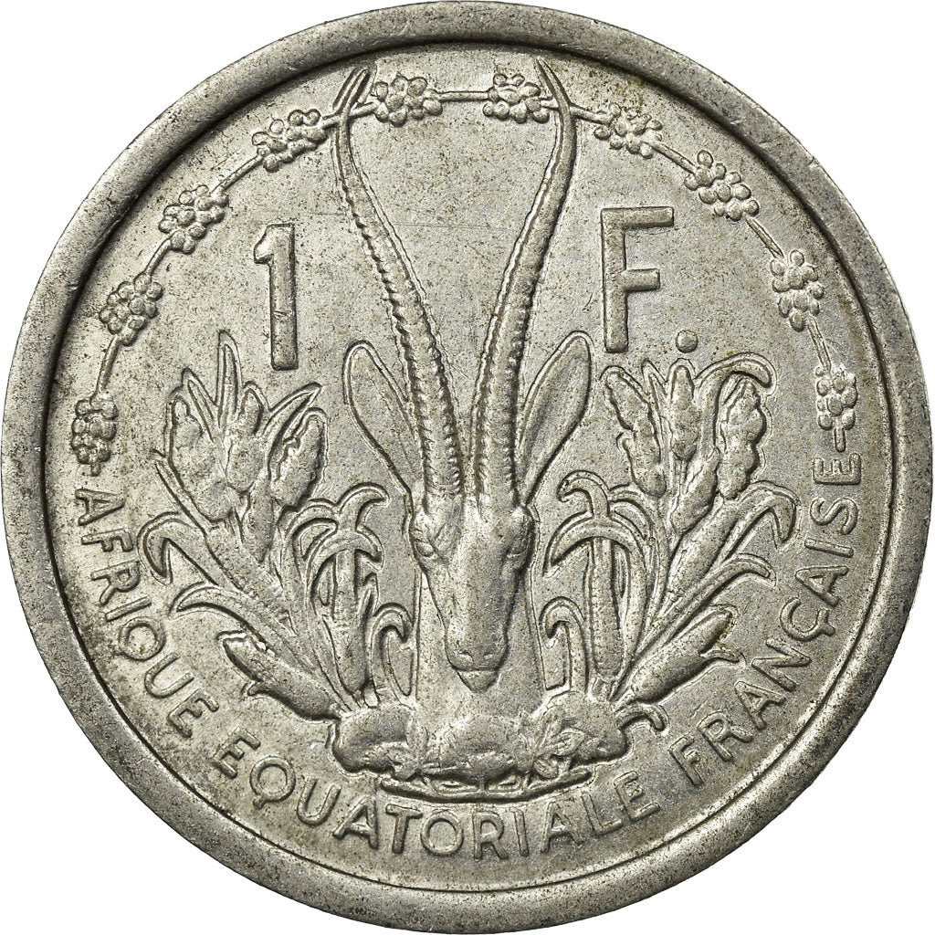 Munten, Frans Equatoriaal Afrika, Franc, 1948, Paris, ZF, Aluminium, KM:6